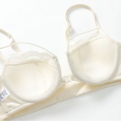 WLMZ113100143 夏季性感內衣法式薄款光面前扣美背內衣大胸顯小防下垂蕾絲文胸罩