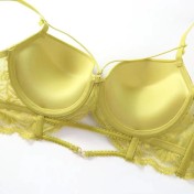 WLMZ113100145 法式性感內衣小胸顯大聚攏收副乳文胸本命年紅色蕾絲內衣套裝