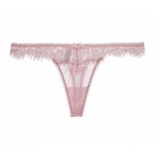 WLMZ113100144 法式鏤空睫毛蕾絲牛奶絲性感蕾絲丁字褲女無痕內褲