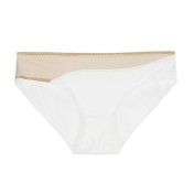 WLMZ113100150 法式性感內褲光面拼網紗超薄透氣無痕內褲提臀低腰三角內褲底褲