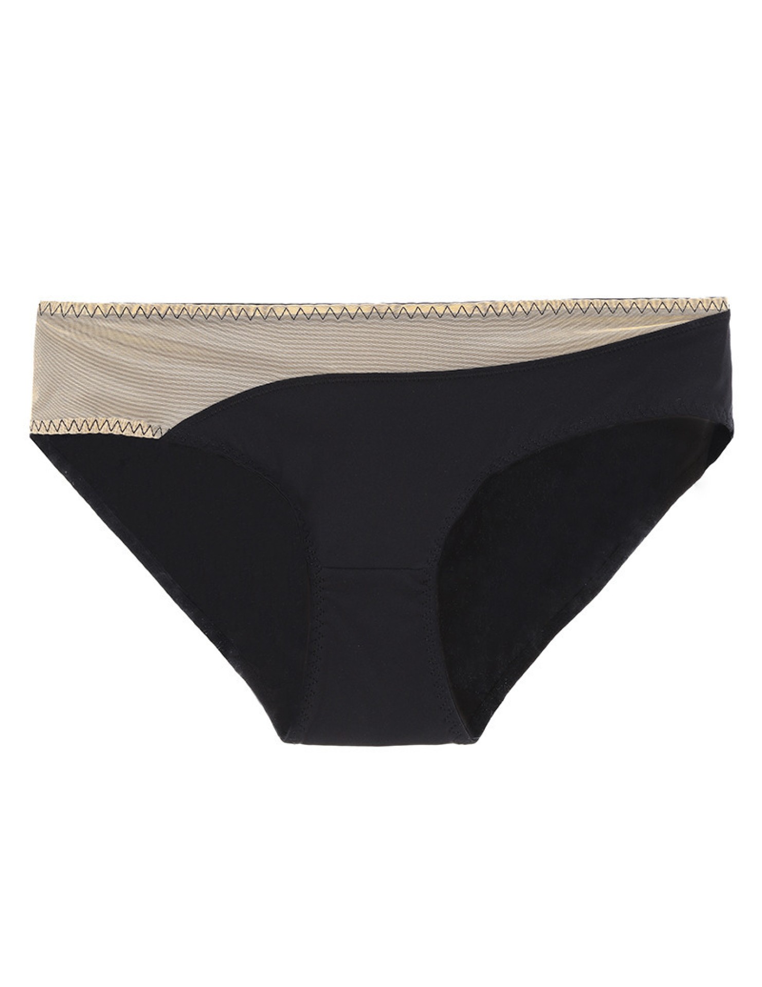 WLMZ113100150 法式性感內褲光面拼網紗超薄透氣無痕內褲提臀低腰三角內褲底褲