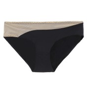 WLMZ113100150 法式性感內褲光面拼網紗超薄透氣無痕內褲提臀低腰三角內褲底褲