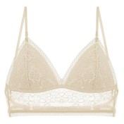 WLMZ113100160 法式性感蕾絲內衣夏季薄款U型大露背美背內衣三角杯無鋼圈文胸罩