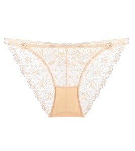 WLMZ113100175 性感蕾絲內褲法式薄款透視網紗大碼內褲純棉襠部透氣低腰內褲
