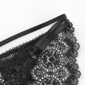 WLMZ113100175 性感蕾絲內褲法式薄款透視網紗大碼內褲純棉襠部透氣低腰內褲
