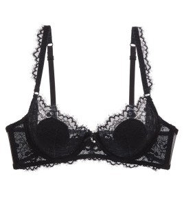 WLMZ113100206 性感蕾絲內衣薄款透明兔耳朵杯大胸顯小內衣紅色本命年大碼文胸罩