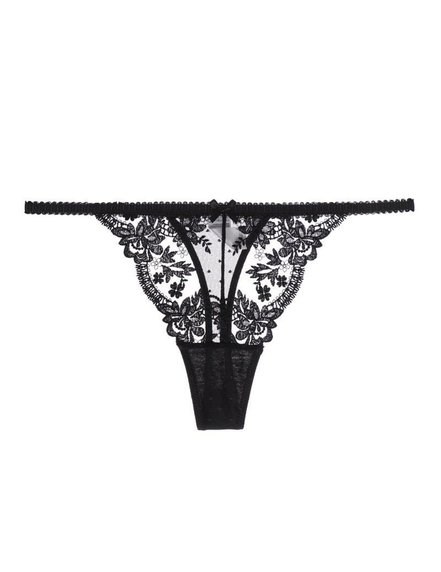 WLMZ113100225 性感誘惑情趣T褲立體繡花蕾絲丁字褲親膚透氣大碼性感內褲