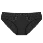 WLMZ113100231 水溶刺繡蕾絲內褲絲滑牛奶絲女士內褲性感大碼白色三角褲