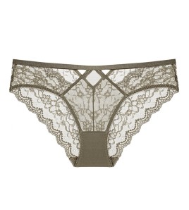 WLMZ113100233 性感內褲女法式純欲超薄透氣蕾絲內褲純棉底襠提臀低腰三角褲