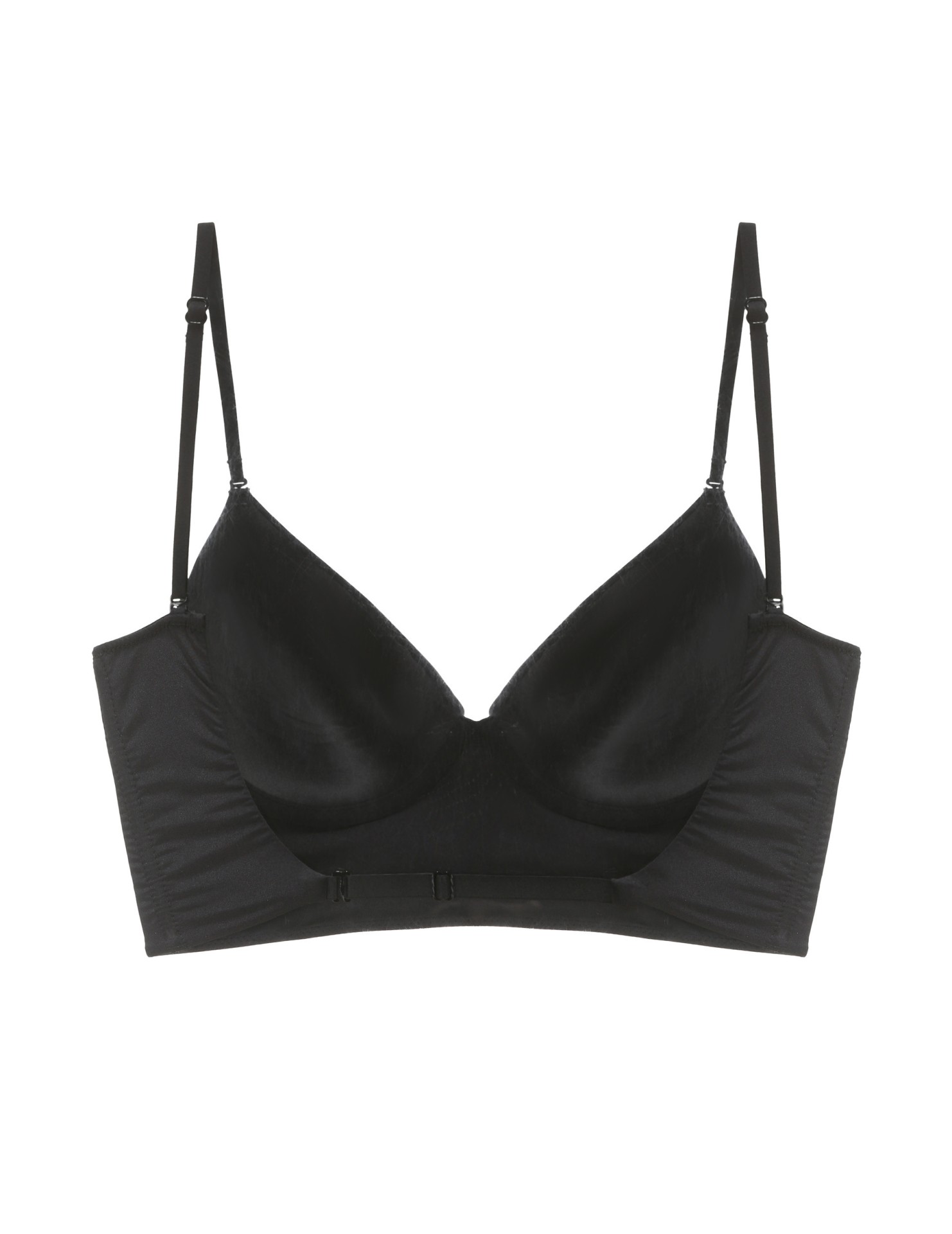 WLMZ113100235 法式大露背美背文胸大U性感光面無痕內衣軟鋼圈大胸顯小文胸罩