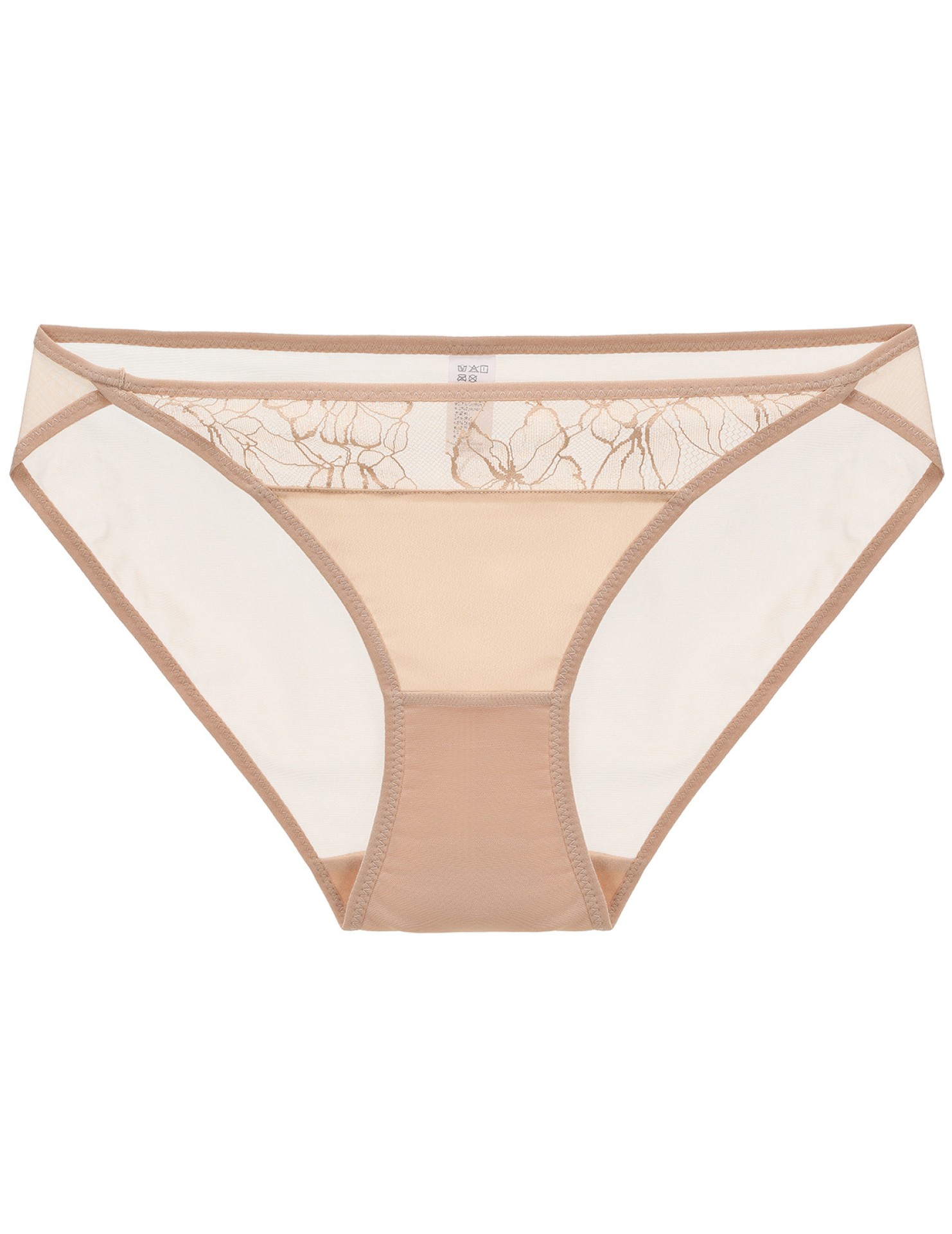 WLMZ113100285 性感內褲女法式薄款純欲透視網紗蕾絲內褲棉襠提臀低腰三角褲