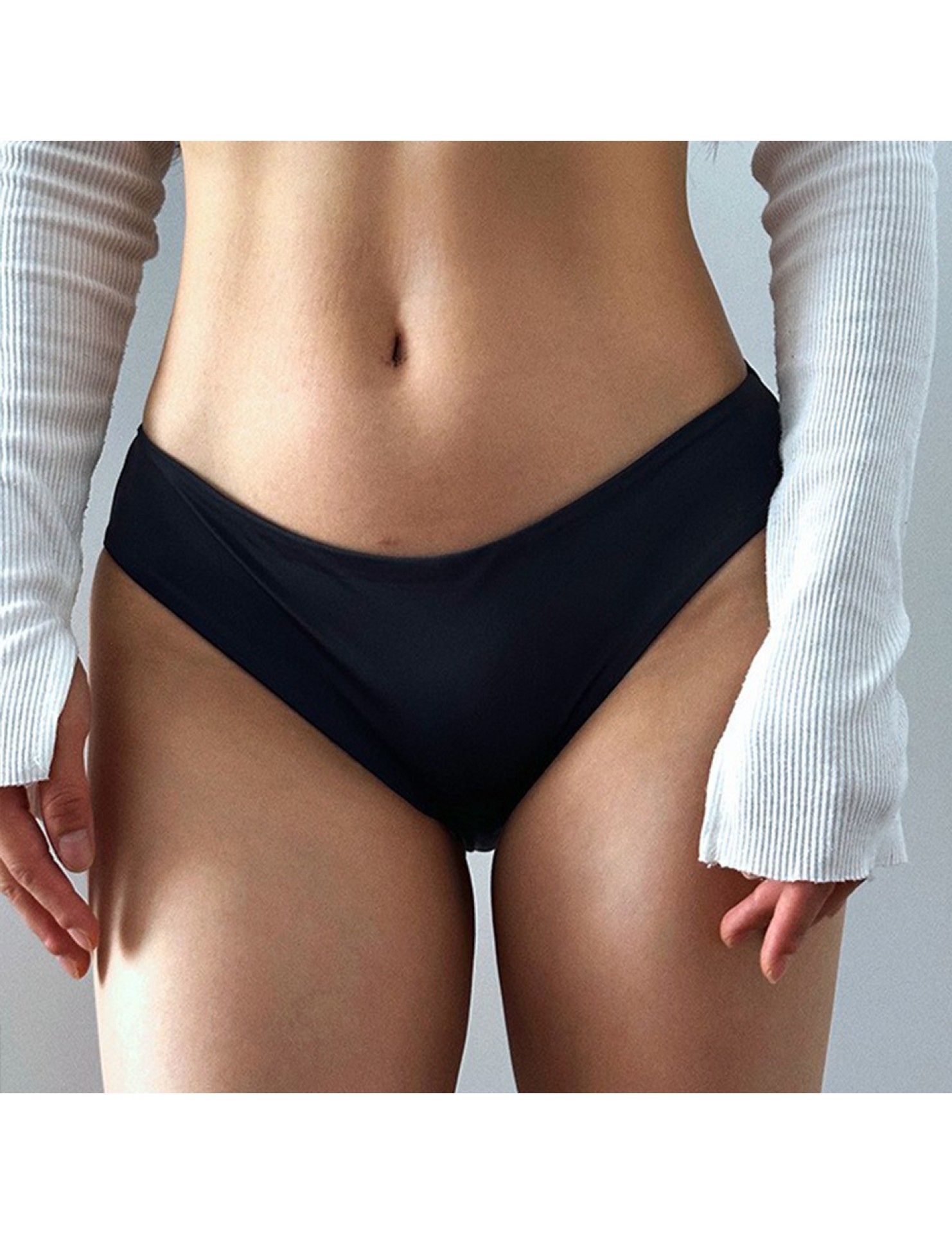 WLMZ113100321 性感內褲女冰絲無痕糖果色包臀內褲舒適透氣提臀低腰三角內褲