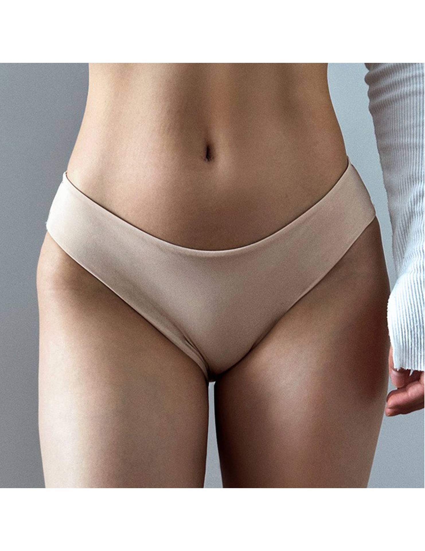 WLMZ113100321 性感內褲女冰絲無痕糖果色包臀內褲舒適透氣提臀低腰三角內褲