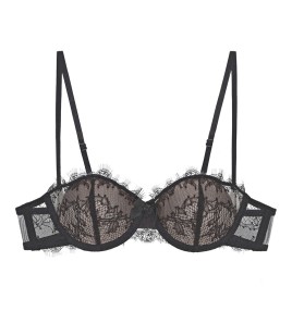 WLMZ113100358 性感睫毛蕾絲內衣薄棉透氣軟鋼圈文胸罩小胸顯大聚攏上托法式內衣