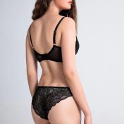 WLMZ113100379 法式新款內衣女性感鏤空薄棉蕾絲內衣大胸顯小防下垂文胸套裝