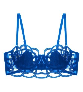 WLMZ113100410 性感內衣女小胸顯大聚攏收副乳內衣法式薄棉兔耳朵蕾絲文胸胸罩