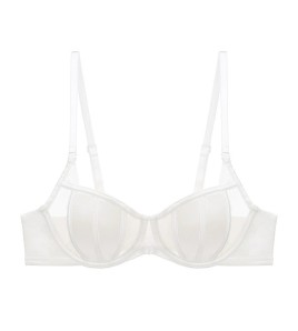 WLMZ113100415 夏季性感大胸顯小胸內衣女薄款夏季法式半杯聚攏前扣兔耳朵文胸罩