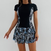 LYXN6119100128 2025年新款分體泳衣裙式坦基尼套裝女士泳裝游泳衣比基尼