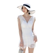 LFWN121100009 泳衣2025新款遮肚顯瘦連體裙式泳衣女性感泡溫泉泳裝