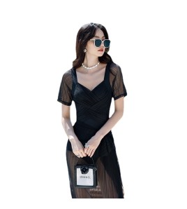 LFWN121100128 泳衣女2025新款鋼托聚攏顯瘦遮肚溫泉泳裝保守性感連體三角游泳衣