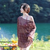 LFWN121100135 泳衣女2025新款分體泳衣三件套小聚鋼托聚攏性感比基尼溫泉游泳裝