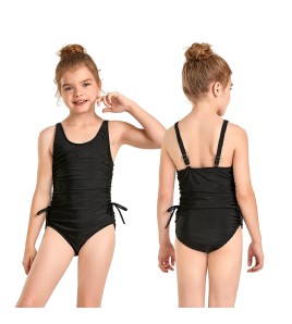 LYXN120100021 新款連體黑色兒童可愛泳衣女清新比基尼bikini