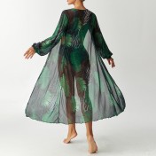 LYXN120100120 2026新款分體泳衣性感三件套高腰比基尼防曬罩衫女士泳裝