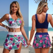 LYXN120100121 2026年新款分體泳衣性感比基尼女士泳裝三件套游泳衣