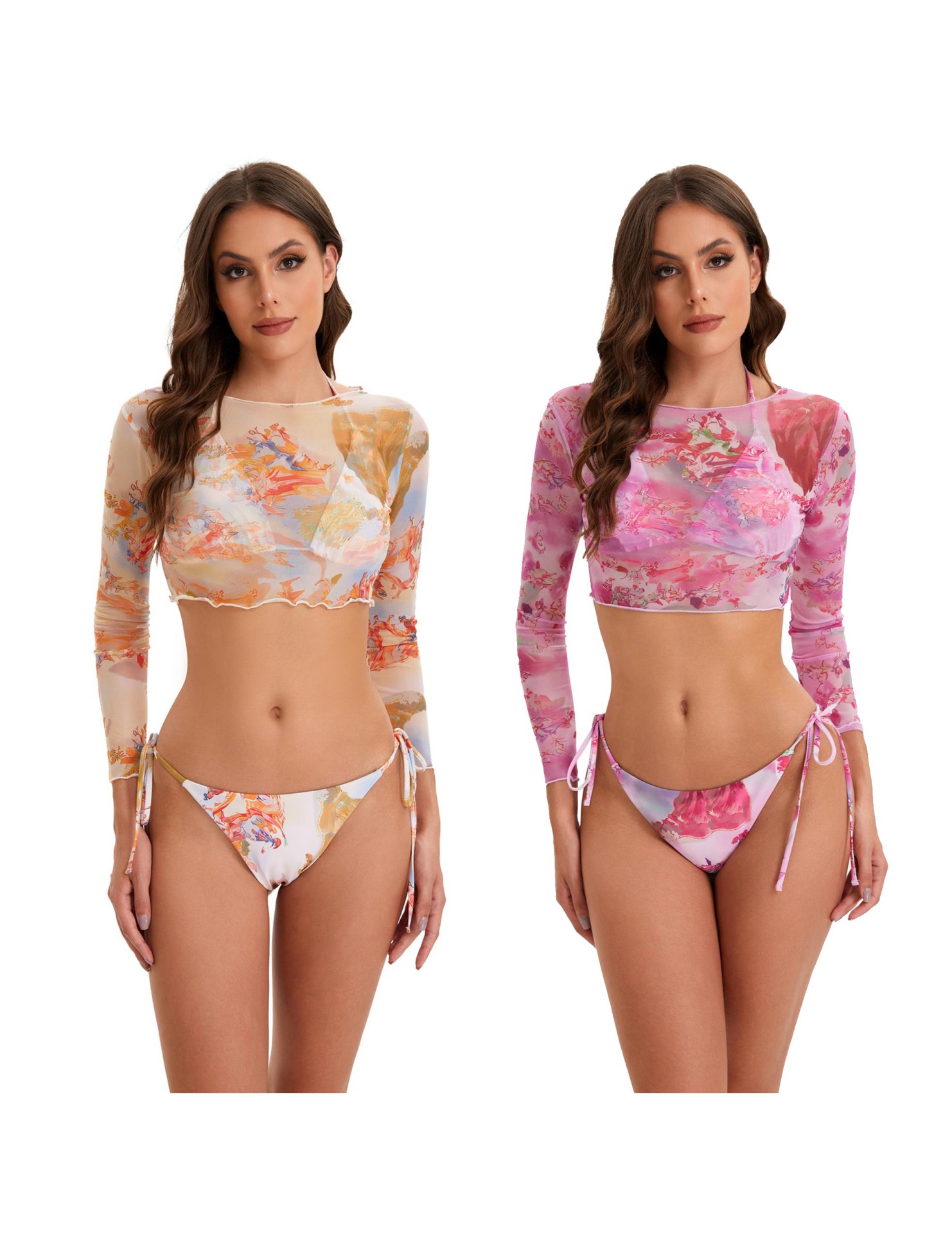 LYXN120100127 2026年新款分體辣妹性感比基尼泳衣女士泳裝三件套游泳衣