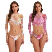 LYXN120100127 2026年新款分體辣妹性感比基尼泳衣女士泳裝三件套游泳衣