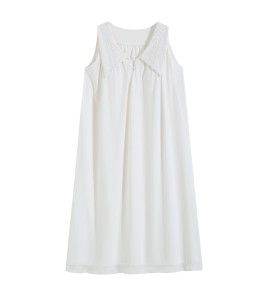 PRDN121100072 寬肩帶吊帶睡裙女夏法式風蕾絲舒適睡衣長款帶胸墊可外穿家居服棉