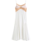 PRDN121100089 吊帶睡裙女夏棉宮廷風高貴蕾絲舒適睡衣長款吊帶裙胸墊外穿家居服