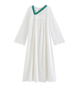 PRDN121100091 長袖睡裙棉春中國風氣質古風大碼睡衣女透氣舒適柔軟可外穿家居服