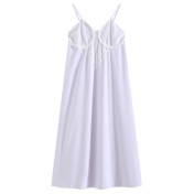 PRDN121100101 吊帶睡裙女夏季法式性感蕾絲純欲長款睡衣裙帶胸墊可外穿家居服棉