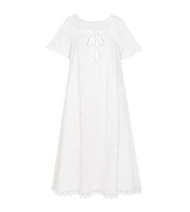 PRDN121100108 短袖睡裙女夏棉宮廷風氣質蕾絲睡衣甜美寬松大碼舒適可外穿家居服