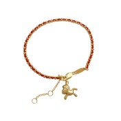 SATN122100003 S925純銀新年氛圍感獨特小馬紅繩手鏈女簡約氣質本命年生肖手飾