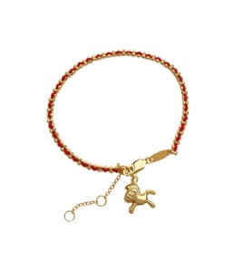 SATN122100003 S925純銀新年氛圍感獨特小馬紅繩手鏈女簡約氣質本命年生肖手飾