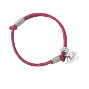 SATN122100007 S999足銀葫蘆紅繩手鏈女新中式國風設計復古手環簡約手工編織手飾