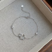 SATN122100015 S925純銀甜美獨角獸貝殼手鏈女輕奢小眾設計小馬手鏈本命年手飾