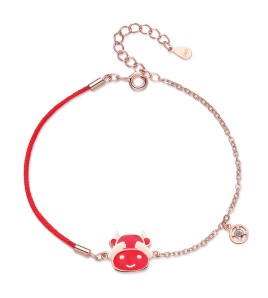 SATN122100021 新款十二生肖紅繩手鏈S925銀國潮溫變本命年簡約中國風蛇年手飾品