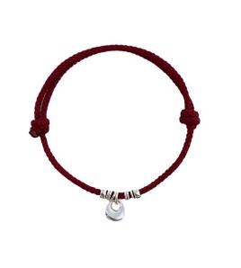 SATN122100023 S925純銀新中式銀坨坨紅繩手鏈女輕奢小眾精致手繩高級感新年禮物