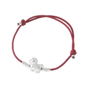 SATN122100028 S999足銀馬年馬上有錢盤纏紅繩手鏈女小眾輕奢氣質本命年百搭手串