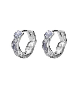 SATN122E100008 S925純銀韓版個性高級感滴釉耳環女生小眾不規則獨特耳扣氣質耳飾