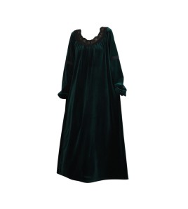 TCLN122100011 長袖加絨睡裙女冬宮廷風長裙保暖紅色絨睡衣外穿寬松大碼家居服春