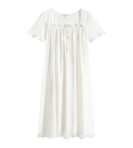 TCLN122100019 睡裙短袖新品長款寬松少女夏季宮廷公主復古甜美廠家睡衣家居