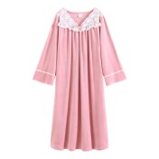 TCLN122100026 絨睡裙少女秋冬季長款長袖公主睡衣法式加絨甜美保暖家居服可外穿