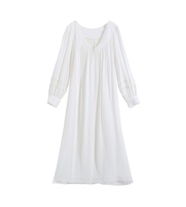 TCLN122100034 睡裙春秋季甜美法式公主寬松長袖長款少女新款睡衣家居