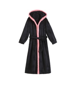 TCLN122100092 Long-sleeved nightgown for girls, new style French princess sweet flannel warm thickened velvet bathrobe pajamas