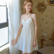 TCLN122100247 吊帶睡裙女夏性感純欲短裙內衣蕾絲睡衣宮廷風甜美公主帶胸墊