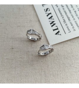 SATN122E100131 S925純銀簡約個性滿鉆蛇形耳扣女氣質小眾設計冷淡風耳環時尚耳飾